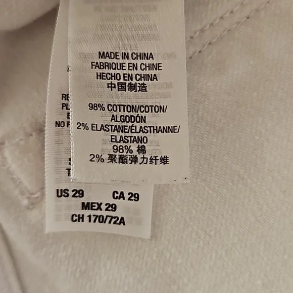 Juicy Couture White Mid Rise Skinny  Stretch Jeans Size 29 - Picture 12 of 16